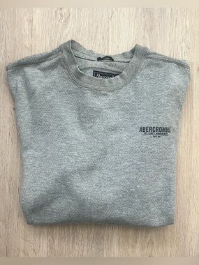 Vintage Abercrombie Fitch Thermal Shirt Mens XL Gray Waffle Knit Muscle Fit Y2K